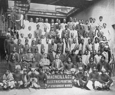 Personnel de Macneill & Co. Imprimerie et papeterie, Calcutta, 1917 - Unbekannt