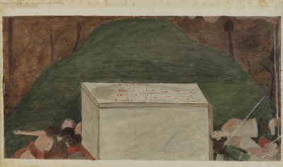 Station de la Croix n°14 : Jésus est mis au tombeau - Unbekannt
