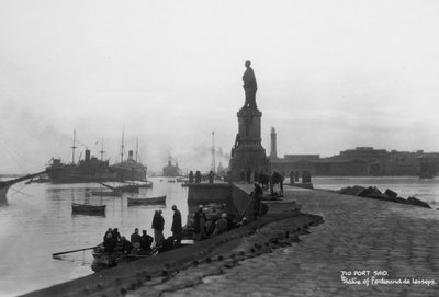 Statue de Ferdinand de Lesseps, Port-Saïd, Égypte, vers 1920-1930 - Unbekannt