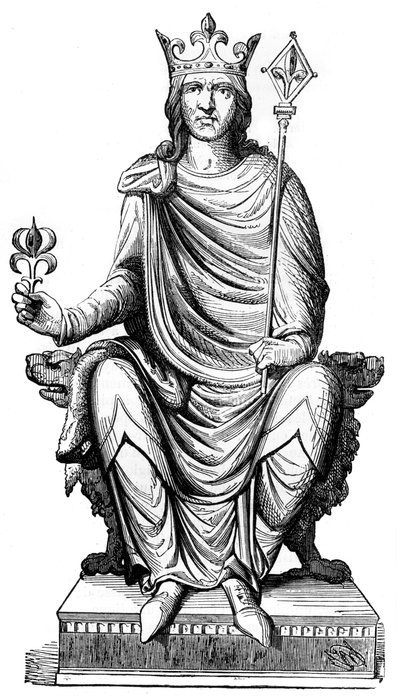 Statue de Philippe Auguste, roi de France, XIIIe siècle, 1882-1884 - Unbekannt