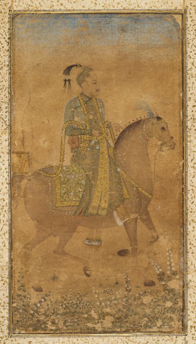 Sultan Abdullah Qutb Shah 1614-74 à cheval, vers 1635 - Unbekannt