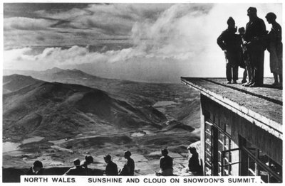 Soleil et nuages sur le sommet de Snowdon, nord du Pays de Galles, 1936 - Unbekannt
