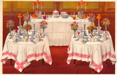 Tables de souper avec buffet - Unbekannt