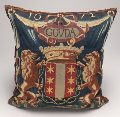 Coussin recouvert de tapisserie, vers 1675-1725 - Unbekannt