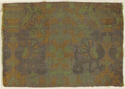 Textile avec plantes et animaux, italien, 15ème siècle - Unbekannt