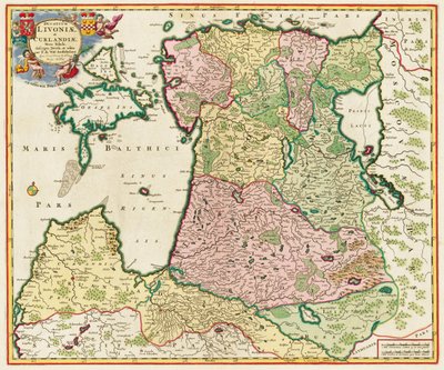 La mer Baltique De : Ducatuum Livoniae et Curlandiae Nova Tabula, 1705 - Unbekannt