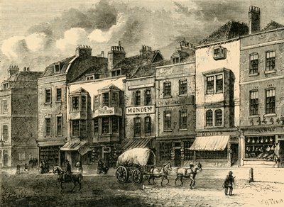 Le Borough, High Street, en 1825, vers 1878 - Unbekannt