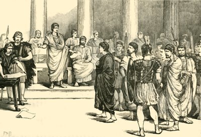 Les conspirateurs catilinaires devant le Sénat, 1890 - Unbekannt