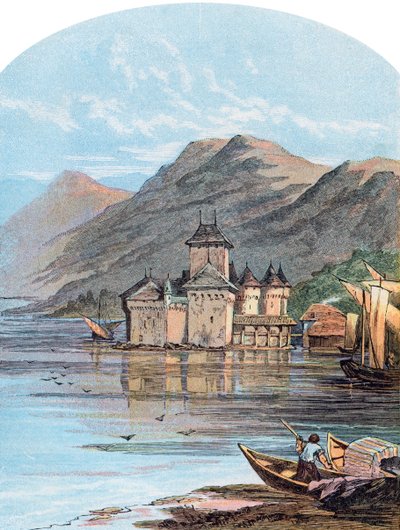Le château de Chillon, lac Léman, Suisse, 1864 - Unbekannt