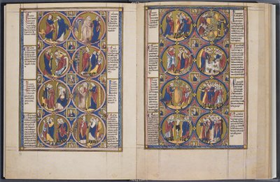 La Création. Bible moralisée Codex Vindobonensis 2554, ca 1250 - Unbekannt
