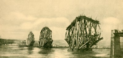 Le pont du Forth en cours de construction, vers 1930 - Unbekannt