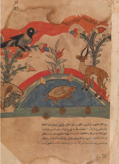 La gazelle devient amie avec le corbeau, la souris et la tortue - Unbekannt