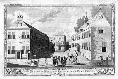 Le palais du gouverneur de Batavia, aux Indes orientales, vers 1750 - Unbekannt