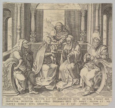 La Sainte Parenté, Vierge et Enfant avec Joseph, Anne et deux saints hommes - Unbekannt
