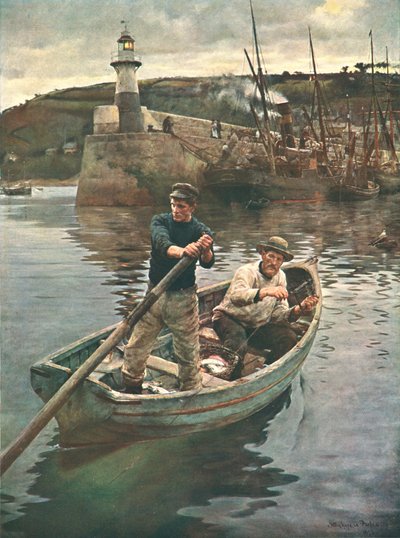 Le phare de Newlyn, Cornouailles, 1893, vers 1902 - Unbekannt