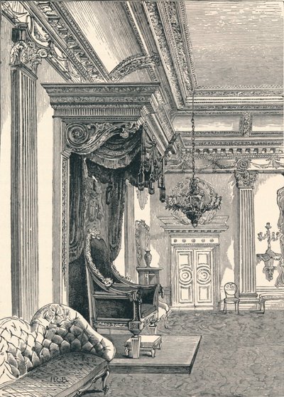 La Salle du Trône Château de Dublin, 1896 - Unbekannt