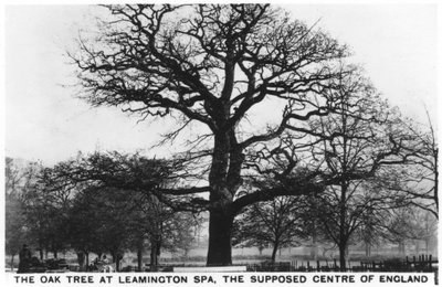Le chêne à Leamington Spa, supposé centre de l