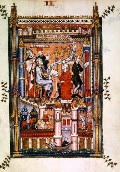 Les prêtres païens de Paris envoient leur message à Rome, 1317 - Unbekannt