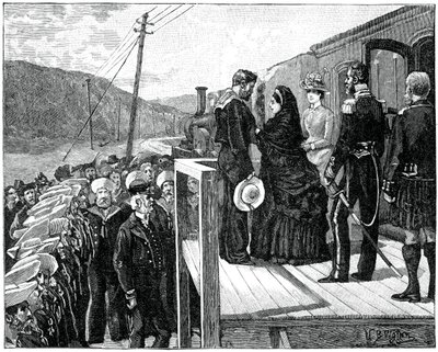 La reine remettant la médaille Albert au garde-côte George Oatley - Unbekannt