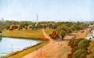 La vue de Chowringhee, Calcutta, Inde, début du 20ème siècle - Unbekannt