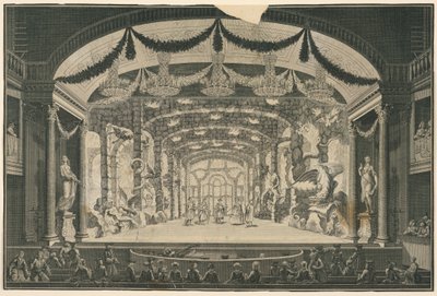 Intérieur de théâtre avec représentation en cours - Unbekannt