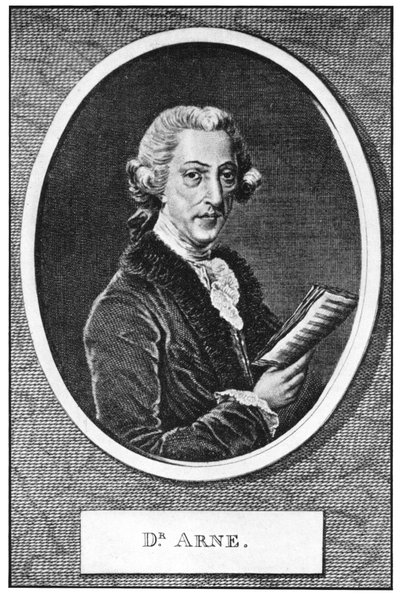 Thomas Augustine Arne 1710-1778, compositeur anglais - Unbekannt
