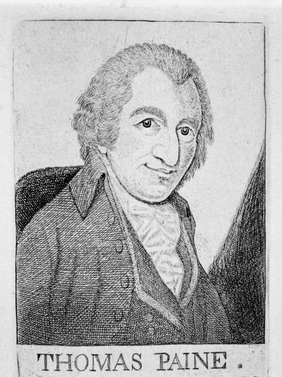Thomas Paine, révolutionnaire, écrivain et philosophe anglo-américain, vers 1790 - Unbekannt