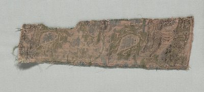 Trois fragments de soie gothique italienne - Unbekannt