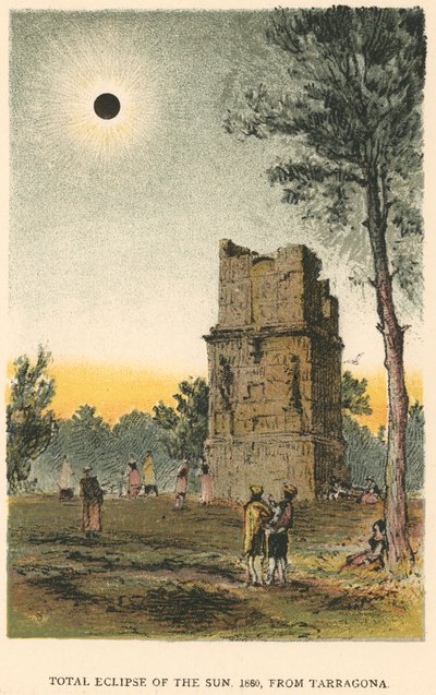 Éclipse solaire totale de 1860 observée depuis Tarragone, Espagne, 1884 - Unbekannt