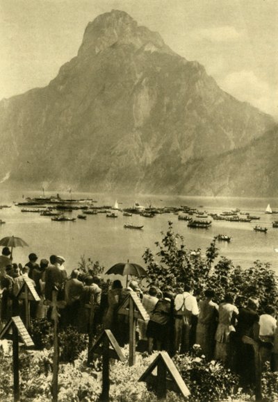 Traunstein et Traunsee, Haute-Autriche, vers 1935 - Unbekannt