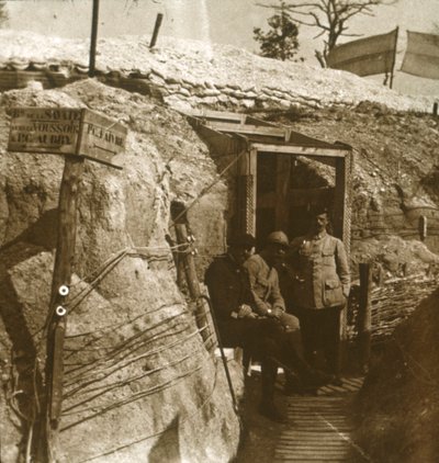 Tranchées, Champagne, nord de la France, vers 1914-1918 - Unbekannt