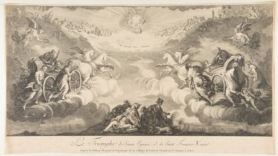 Triomphe de Saint Ignace et Saint François Xavier, 17ème siècle - Unbekannt