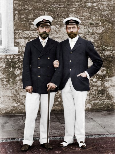 Tsar Nicolas II de Russie et Roi George V de Grande-Bretagne - Unbekannt