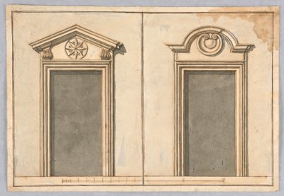 Deux projets pour des cadres de porte - Unbekannt
