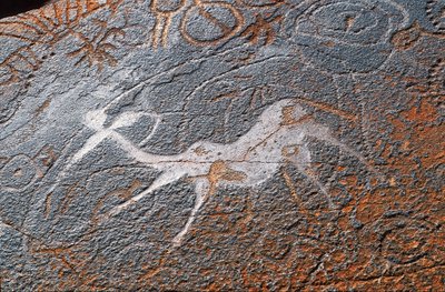Peintures rupestres de Twyfelfontein, Damaraland, Namibie - Unbekannt