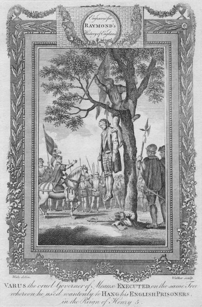 Varus, le cruel gouverneur de Meaux exécuté, 1787 - Unbekannt