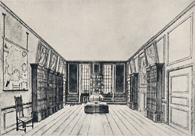 Vue vers la Tamise dans la bibliothèque de Samuel Pepys, York Buildings, 1928 - Unbekannt