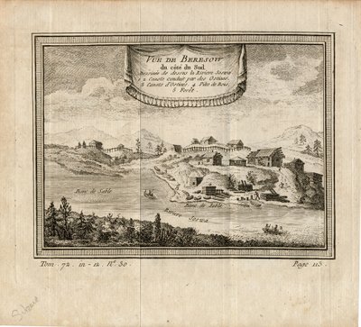 Vue de Berezov, vers 1750 - Unbekannt