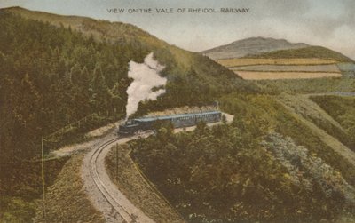 Vue sur le chemin de fer de la vallée de Rheidol, début du 20e siècle - Unbekannt