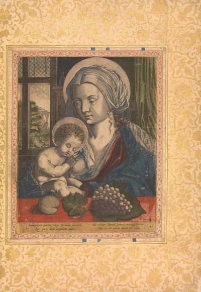 Vierge et enfant, Folio de l