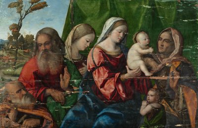 Vierge et enfant avec saints - Unbekannt Unbekannt