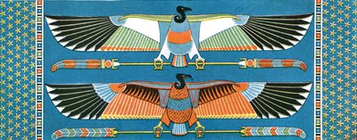 Décorations de plafond de vautour, Philae, Égypte, 1928 - Unbekannt