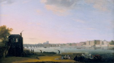 Pont de Westminster et Whitehall depuis Lambeth, vers 1775 - Unbekannt