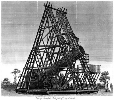 Télescope réflecteur de William Herschel avec une longueur focale de 40 pieds, Slough, Angleterre, 1809 - Unbekannt