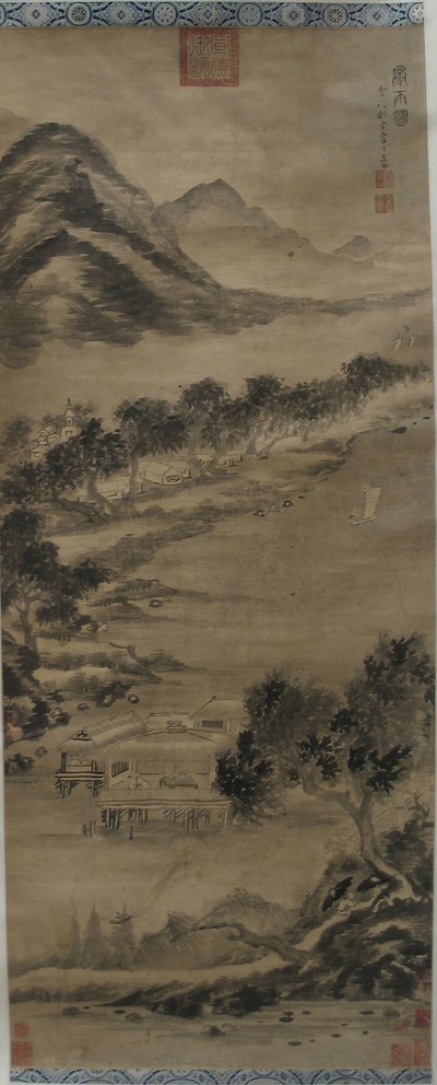 Vent et eau : Paysage dans le style de Mi-fei - Unbekannt