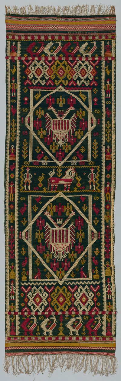 Couverture de lit ou de coffre tissée, 1700s - Unbekannt