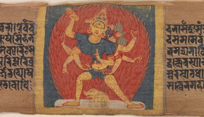 Déesse Tara Marichi à huit bras et trois visages en colère..., ca. 1090 - Unbekannt