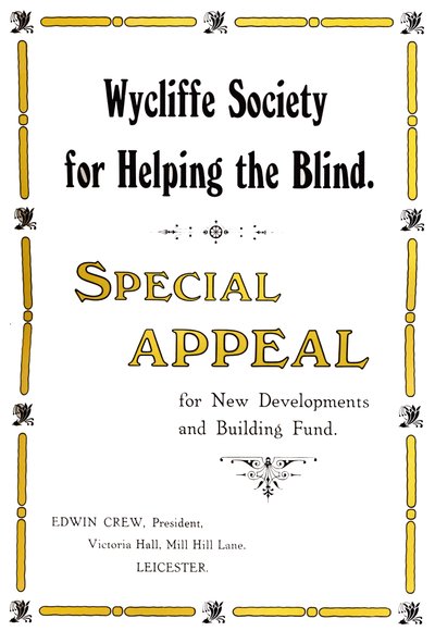 Société Wycliffe pour aider les aveugles - Unbekannt