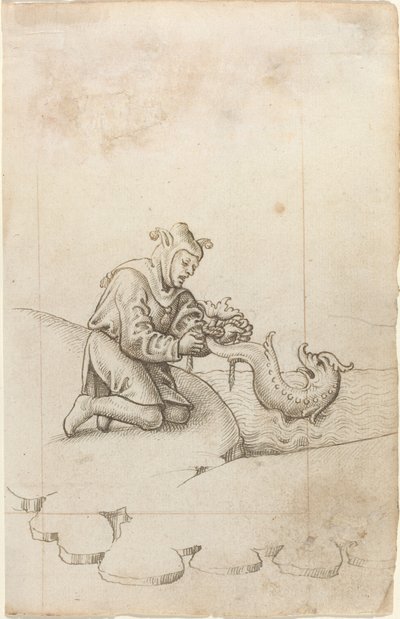 Vous attachez un dauphin par la queue [fol. 17 recto], vers 1512-1515 - Unbekannt