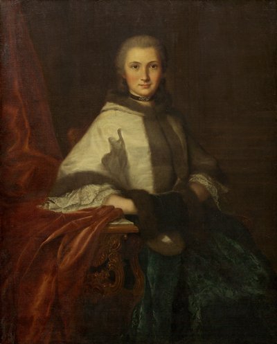 Jeune femme avec un manchon - Unbekannt